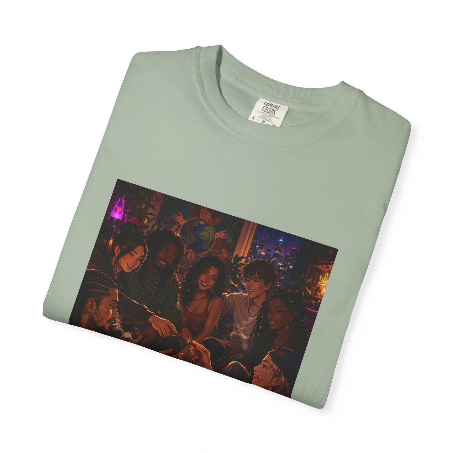OUR MEMORIES - Vintage Night Party Scene T-Shirt