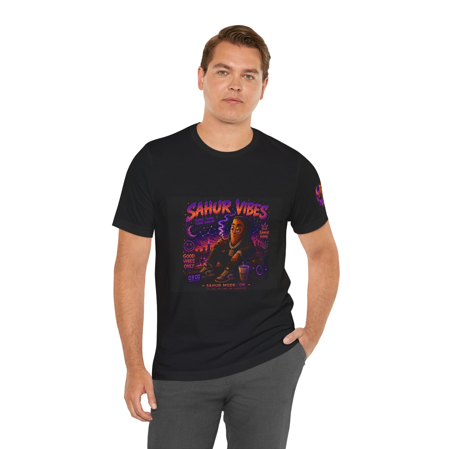Tung Tung Tung Sahur SOLO Night Smoke DOLO Tee — Urban Chill Cartoon Design
