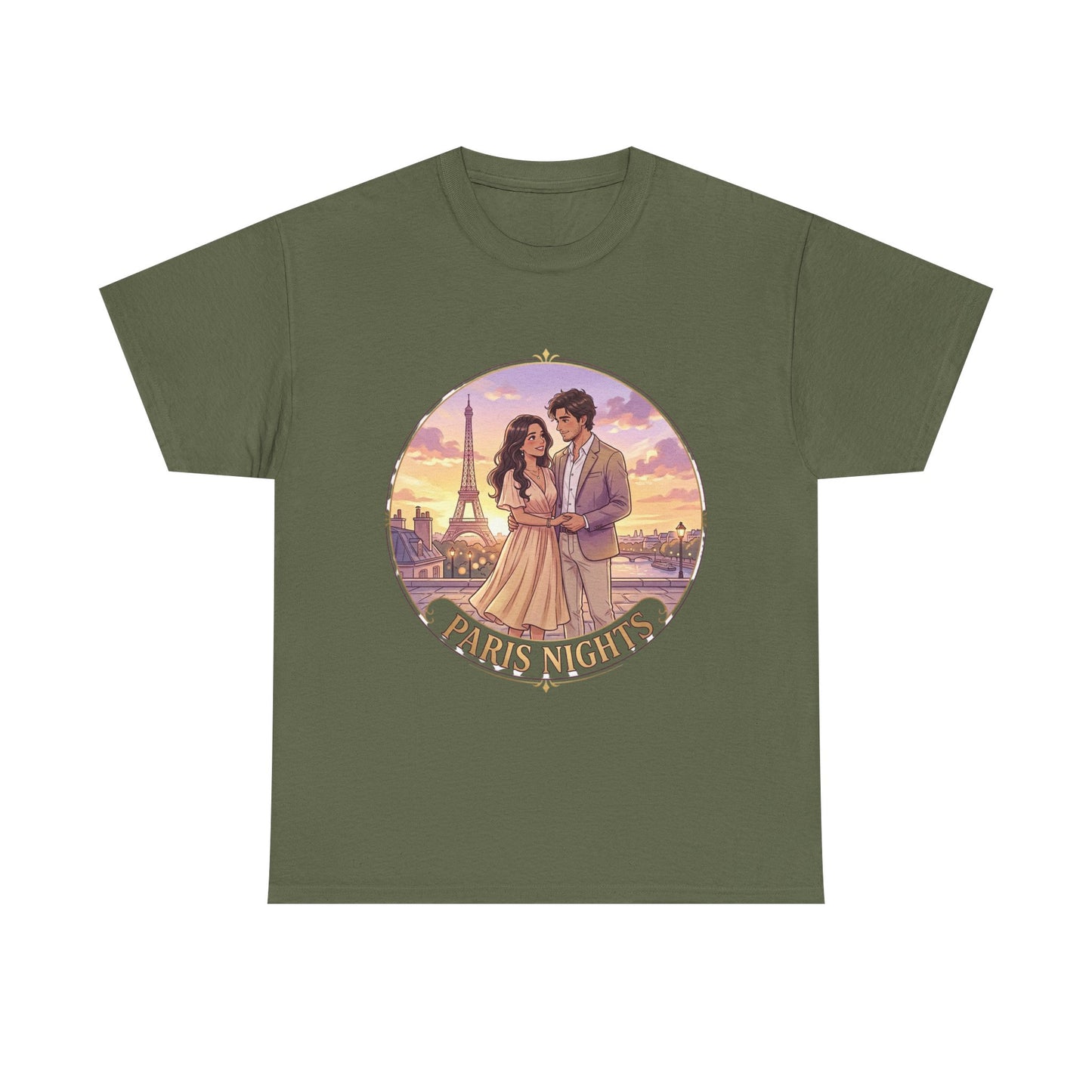 Paris Nights T-Shirt — Romantic Eiffel Tower Couple Tee