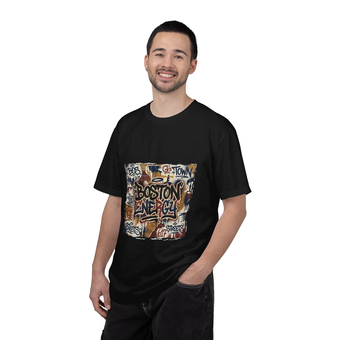 Boston Graffiti Tee — Urban Street Art T‑Shirt