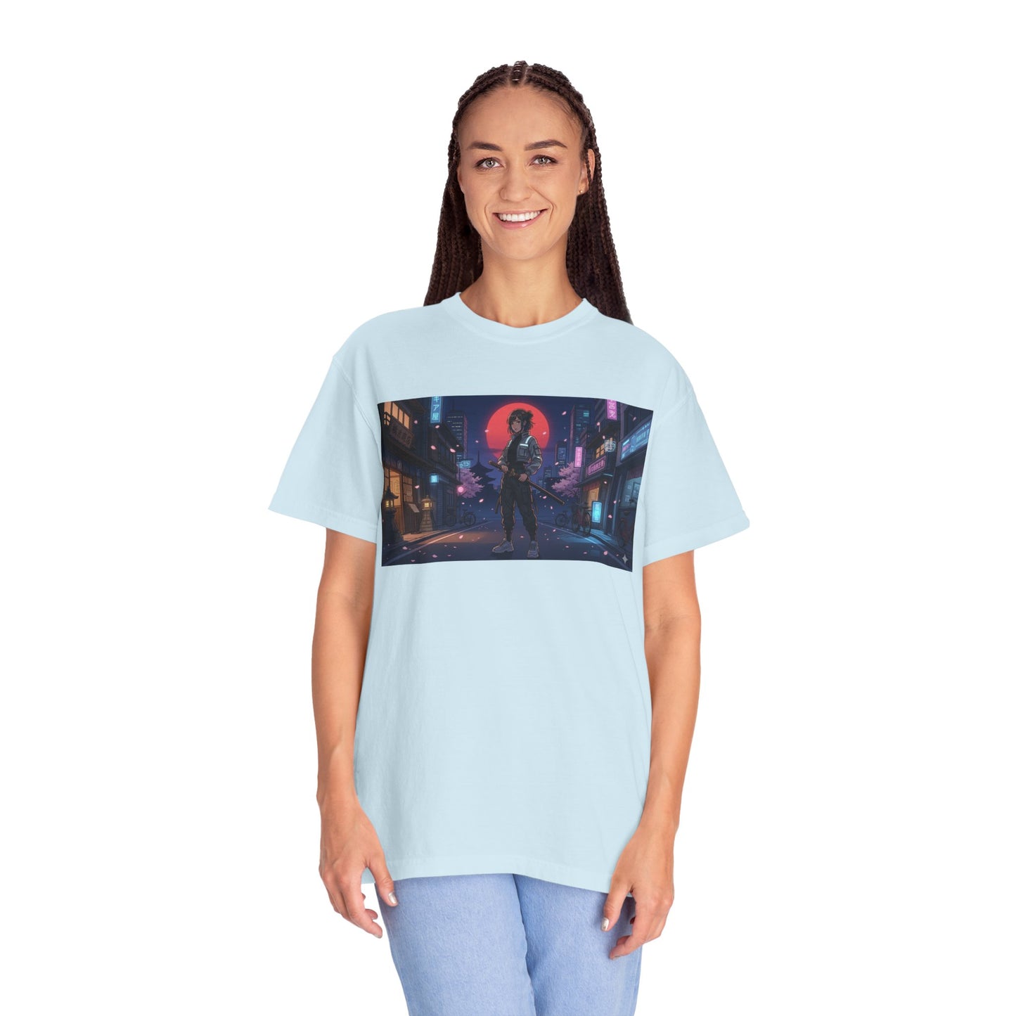 Japan — Samurai City Tradition + Nightscape T-Shirt —  Graphic Tee