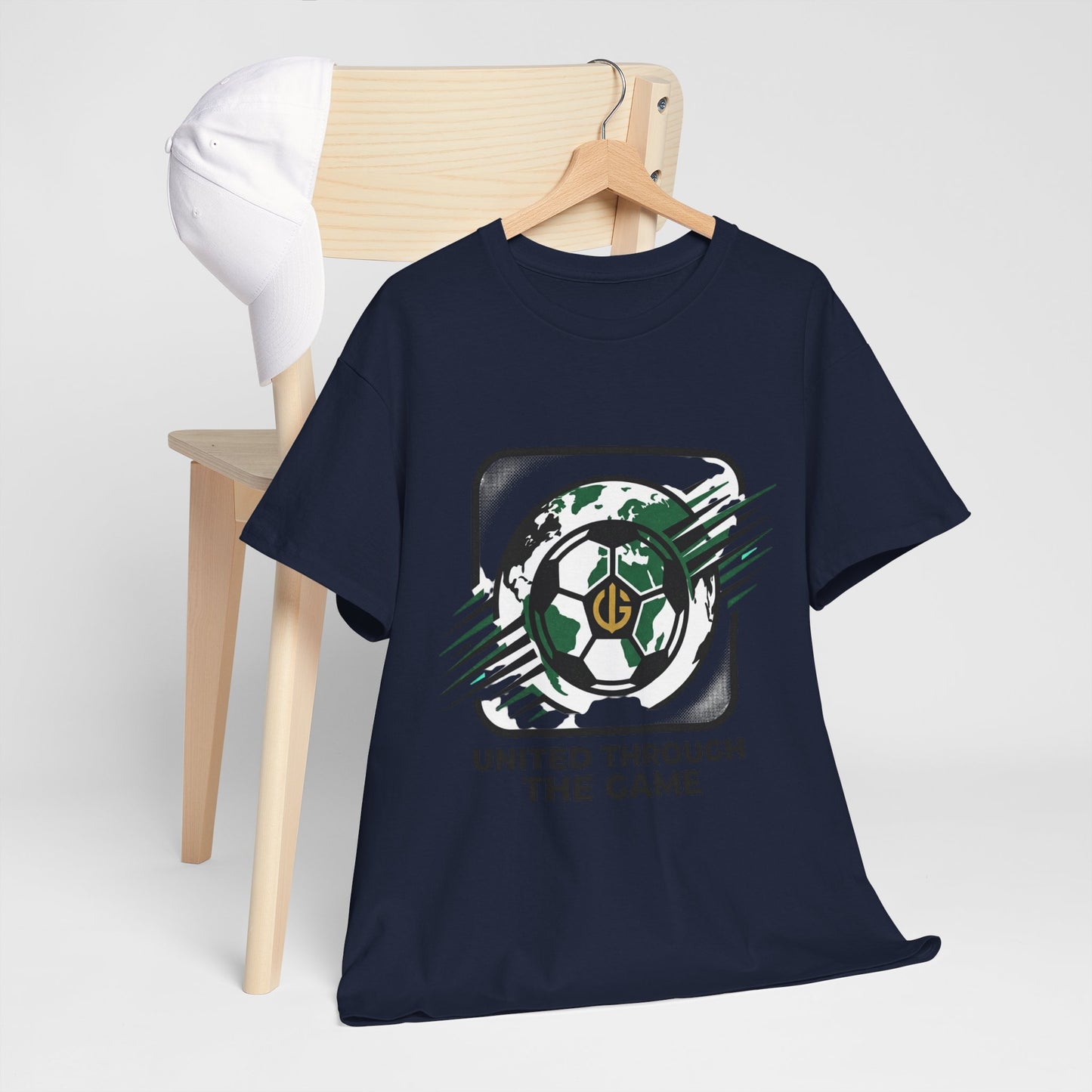 Soccer T-Shirt — "United Through the Game" Graphic Tee