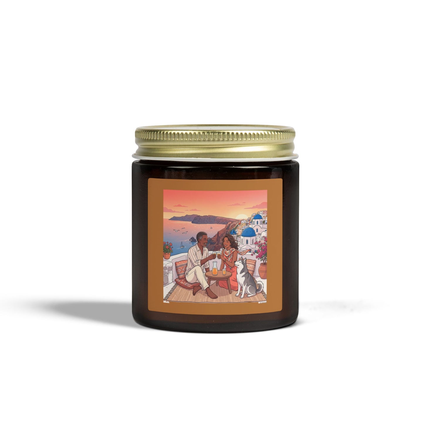 Coconut Apricot Scented Candle — Mediterranean Sunset 4oz/9oz