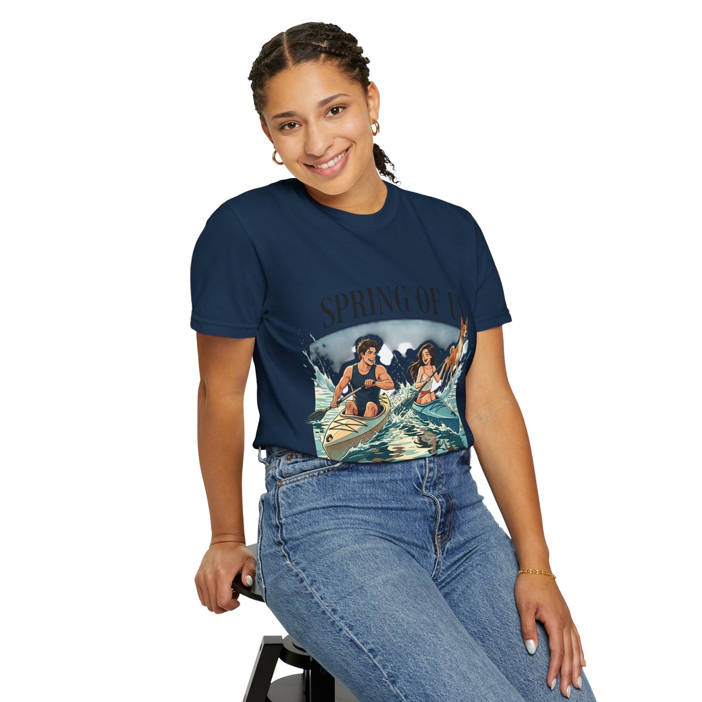 Spring of Us Kayaking T-Shirt — Retro Outdoor Adventure Tee