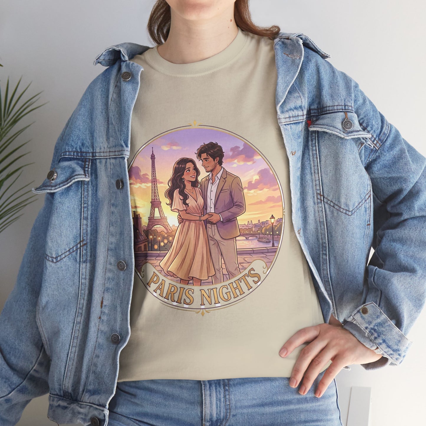 Paris Nights T-Shirt — Romantic Eiffel Tower Couple Tee