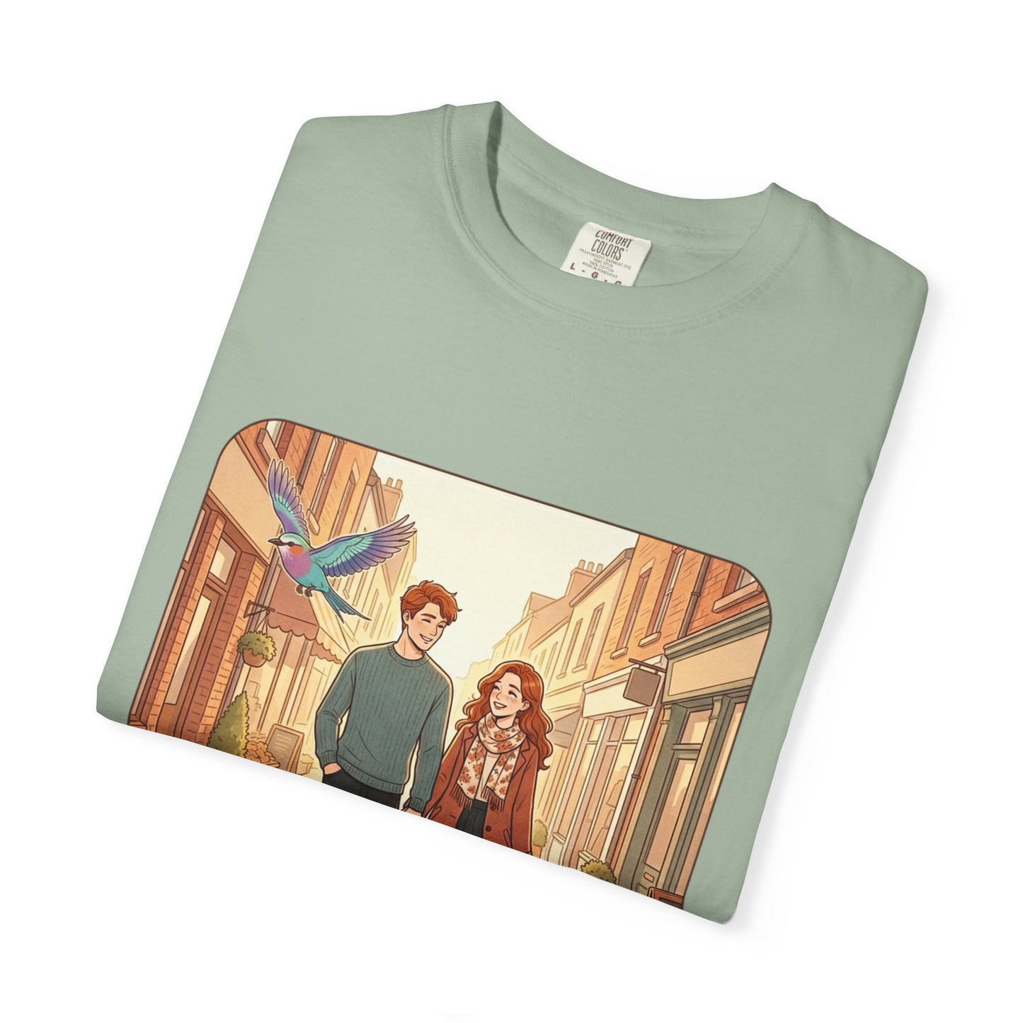 Romantic Stroll T-Shirt — “It’s the little moments” Couple Illustration Tee
