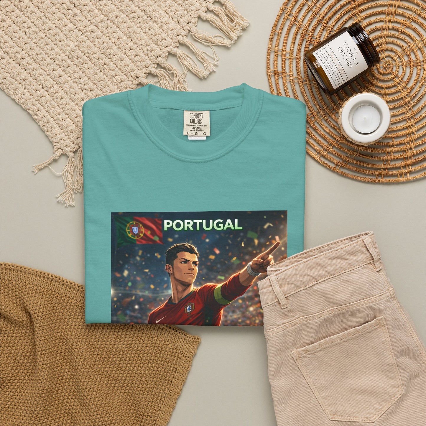 Portugal Soccer Poster T-Shirt — Cristiano Ronaldo Tribute Tee