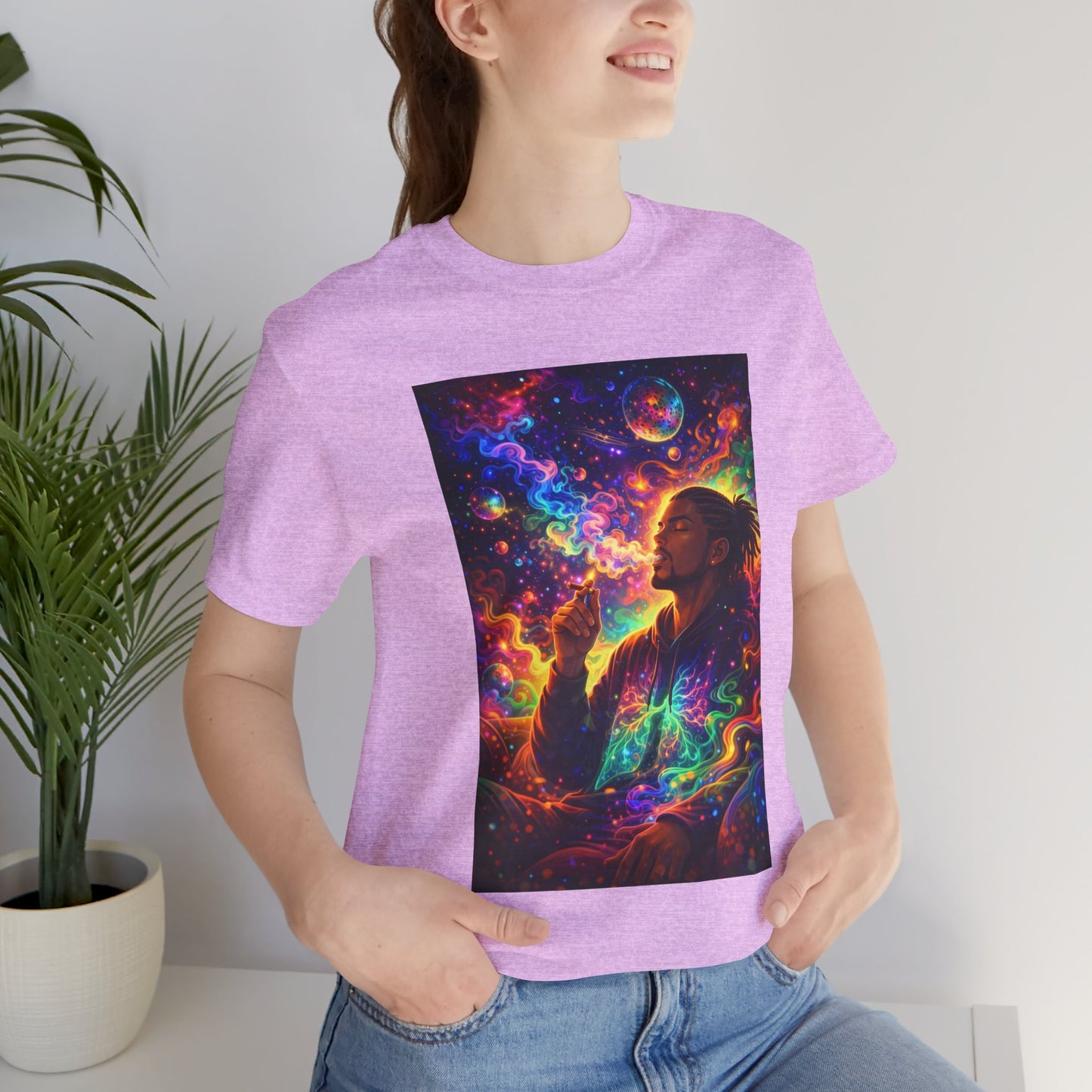 Psychedelic Session T-Shirt — Cosmic Portrait Graphic Tee