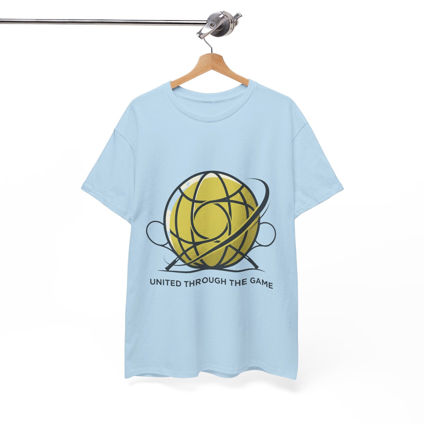 Basketball Orbit T-Shirt — “United Through The Game” Graphic Tee