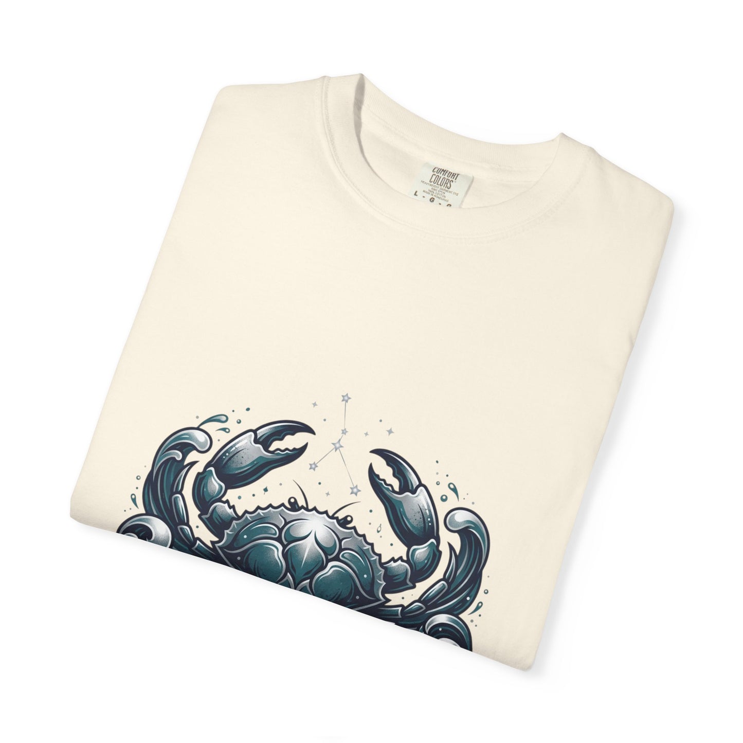 Cancer Zodiac T-Shirt — Stylized Crab Astrological Tee