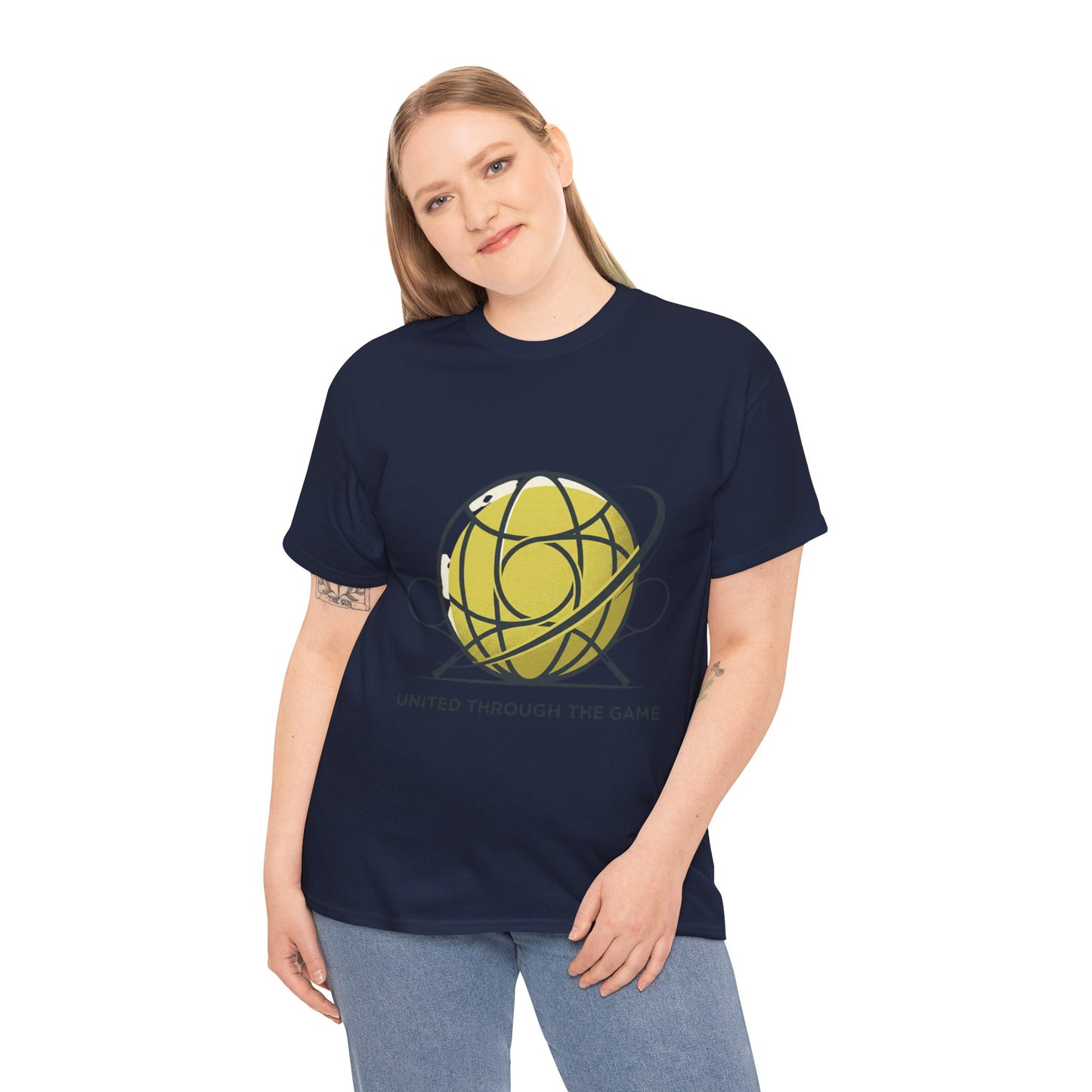 Basketball Orbit T-Shirt — “United Through The Game” Graphic Tee