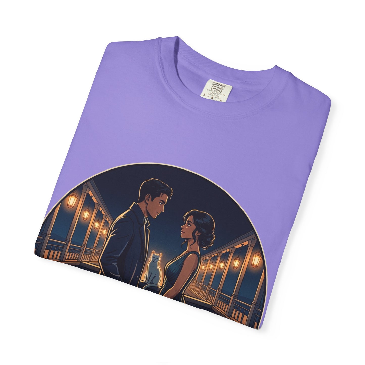 Romantic Night Stroll T-Shirt — "Even in the Quiet... We Shine" Graphic Tee