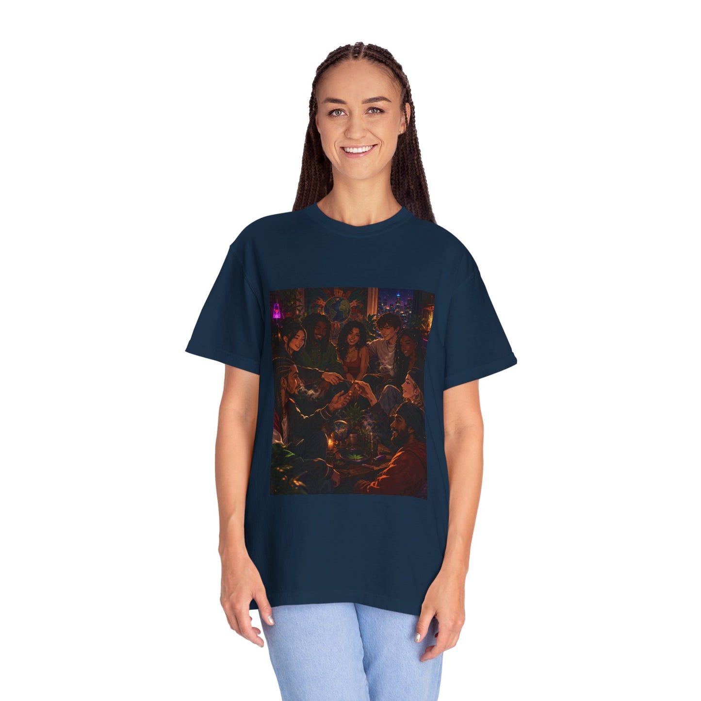 OUR MEMORIES - Vintage Night Party Scene T-Shirt