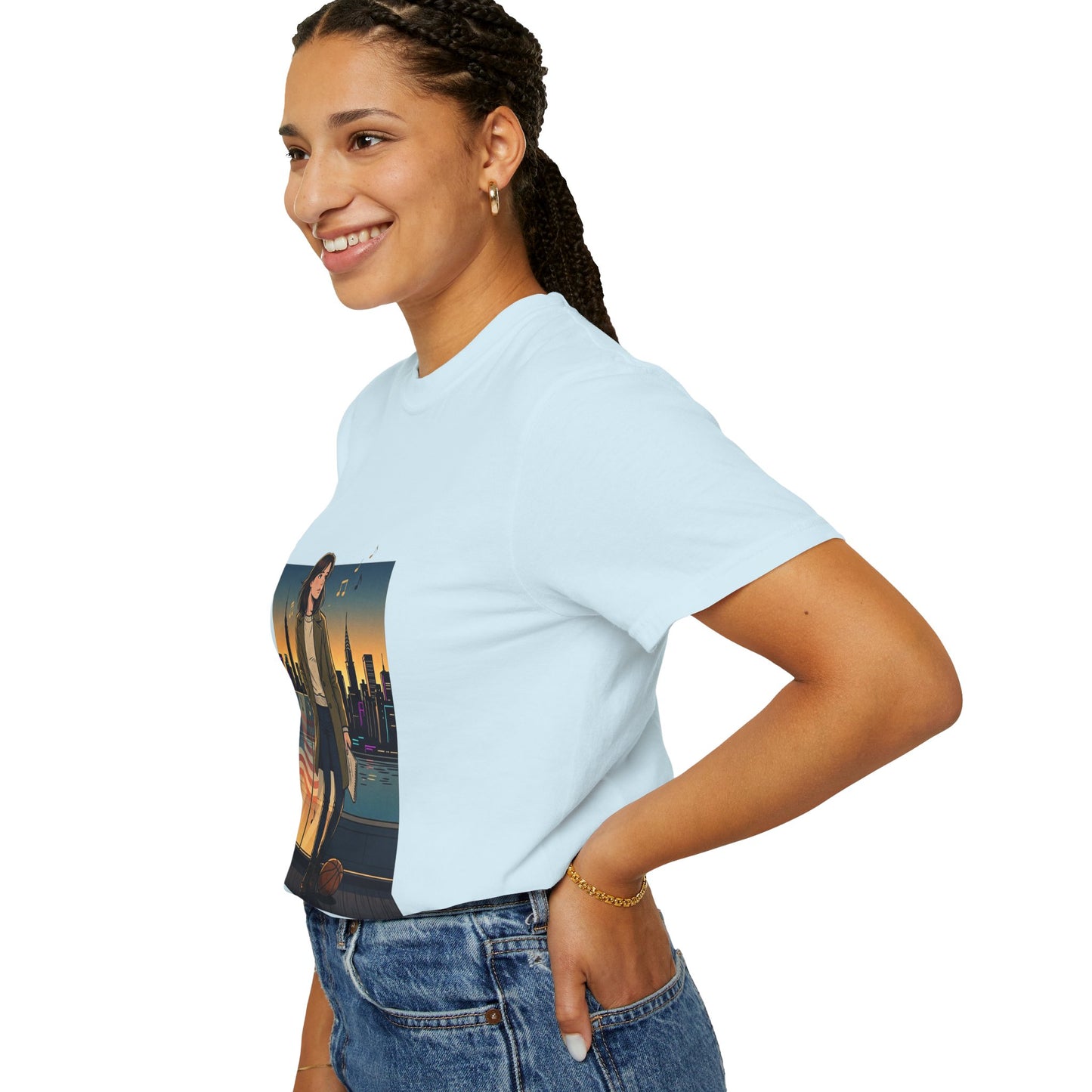 GLOBAL ENERGY: HER CITY, HER STORY— City Sunset Graphic T-Shirt
