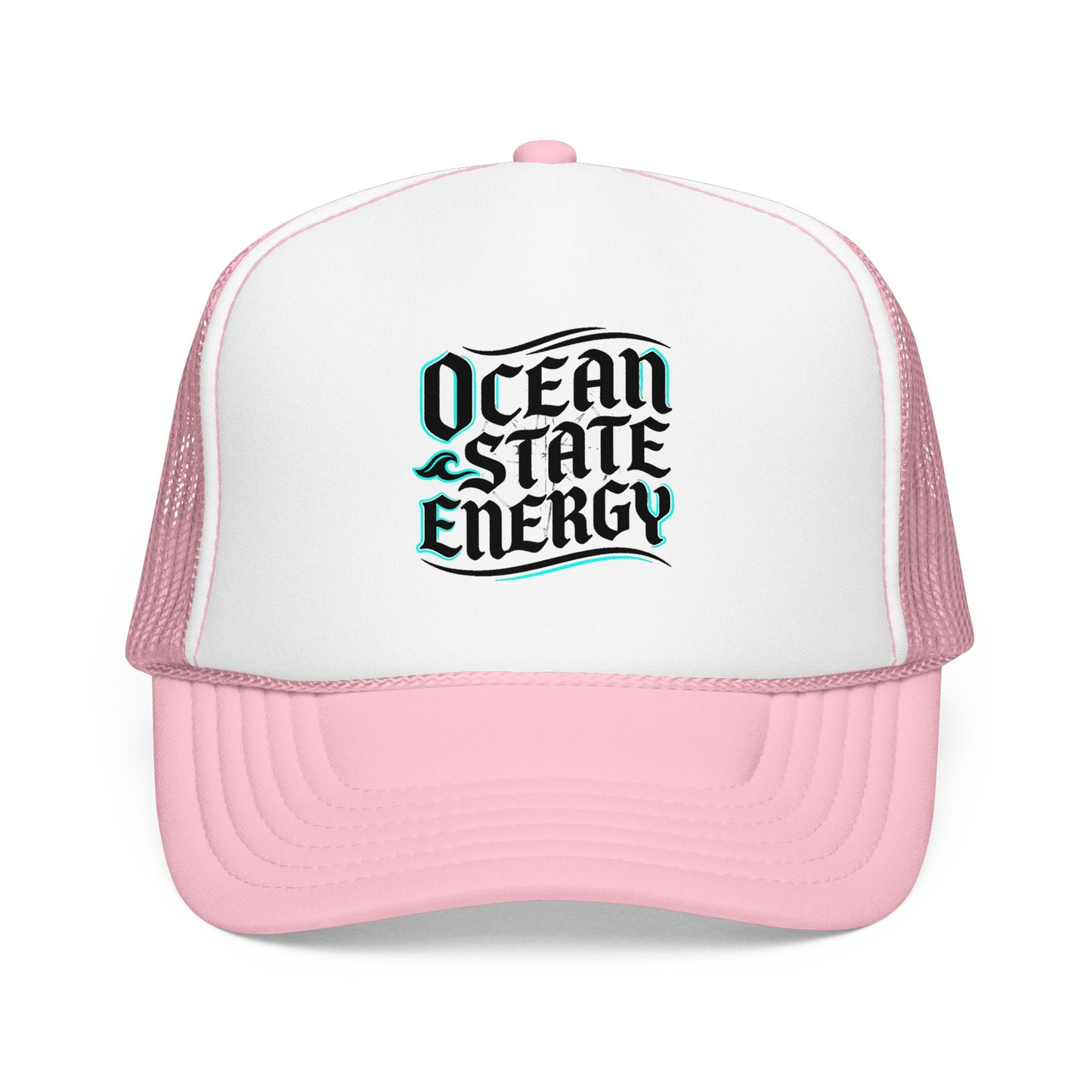 Clean Slate Energy Trucker Hat — Retro Script Foam Mesh Cap