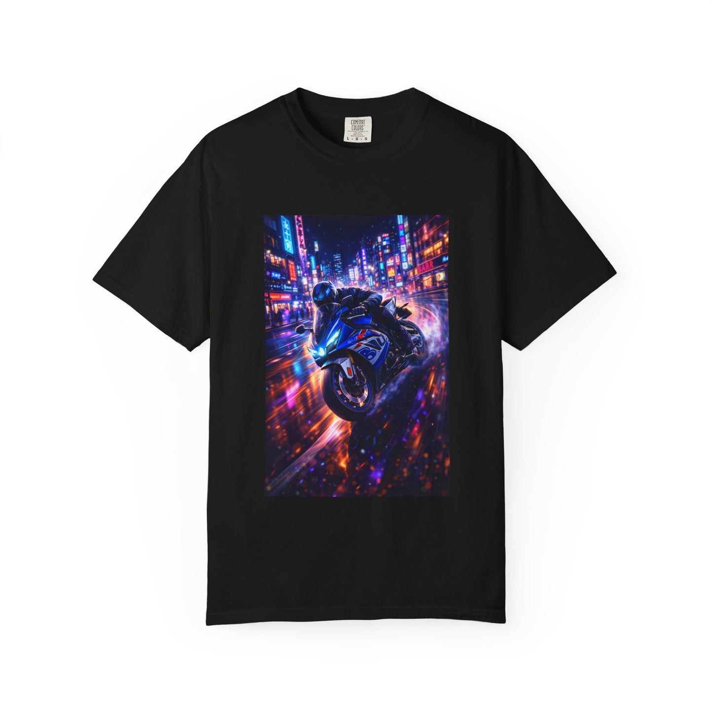 Suzuki GSX-R1000-NEON NIGHT RUN -  T-Shirt — Neon Night Rider Graphic Tee
