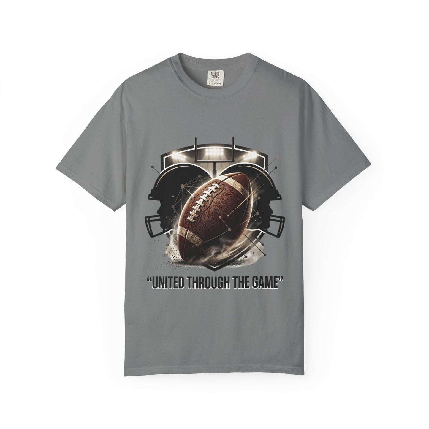 Football T-Shirt — "United Through the Game" Team Spirit Tee