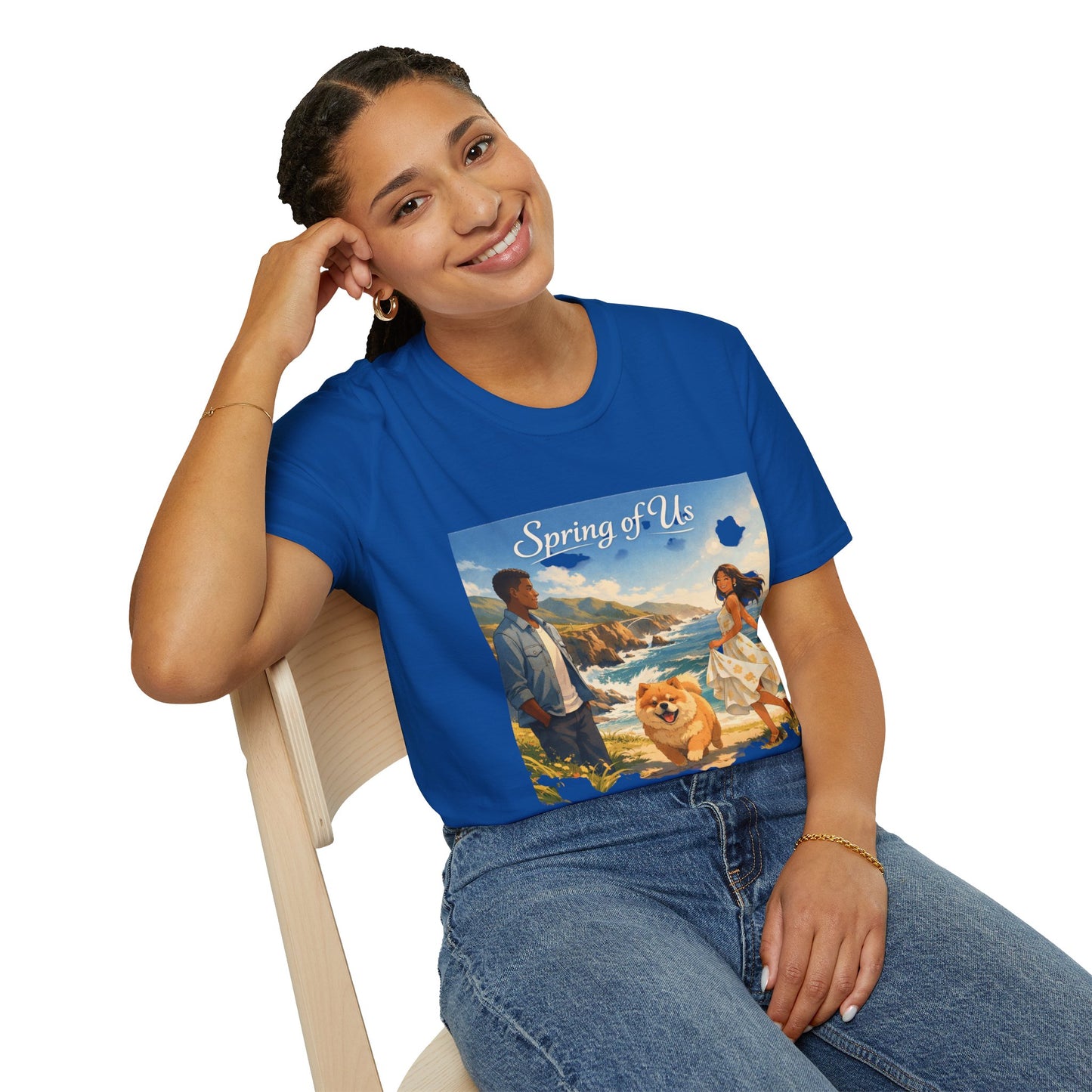 Spring of Us T-Shirt — Romantic Coastal Illustration Tee