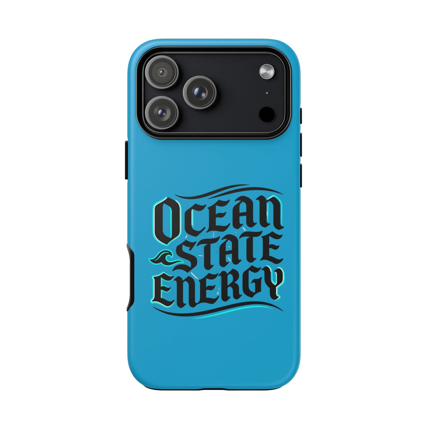 Ocean State Energy Phone Case — Tough Protective iPhone Cover with Nautical Script