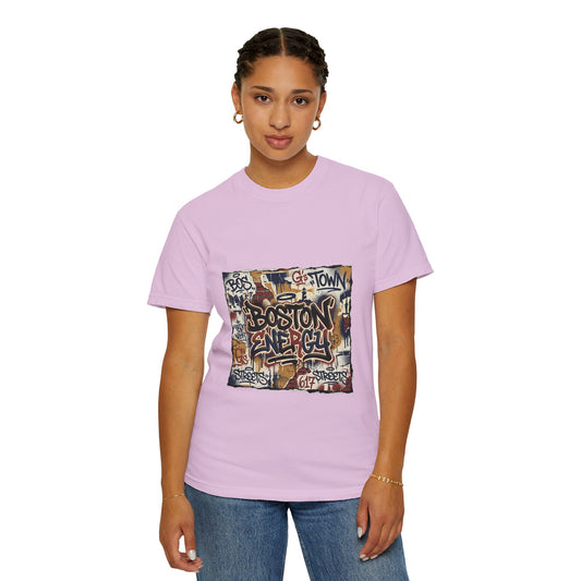 Boston Graffiti Tee — Urban Street Art T‑Shirt