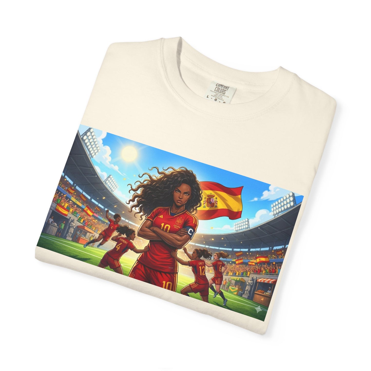 Spain – Female Soccer Champion - Stadium Graphic T-Shirt