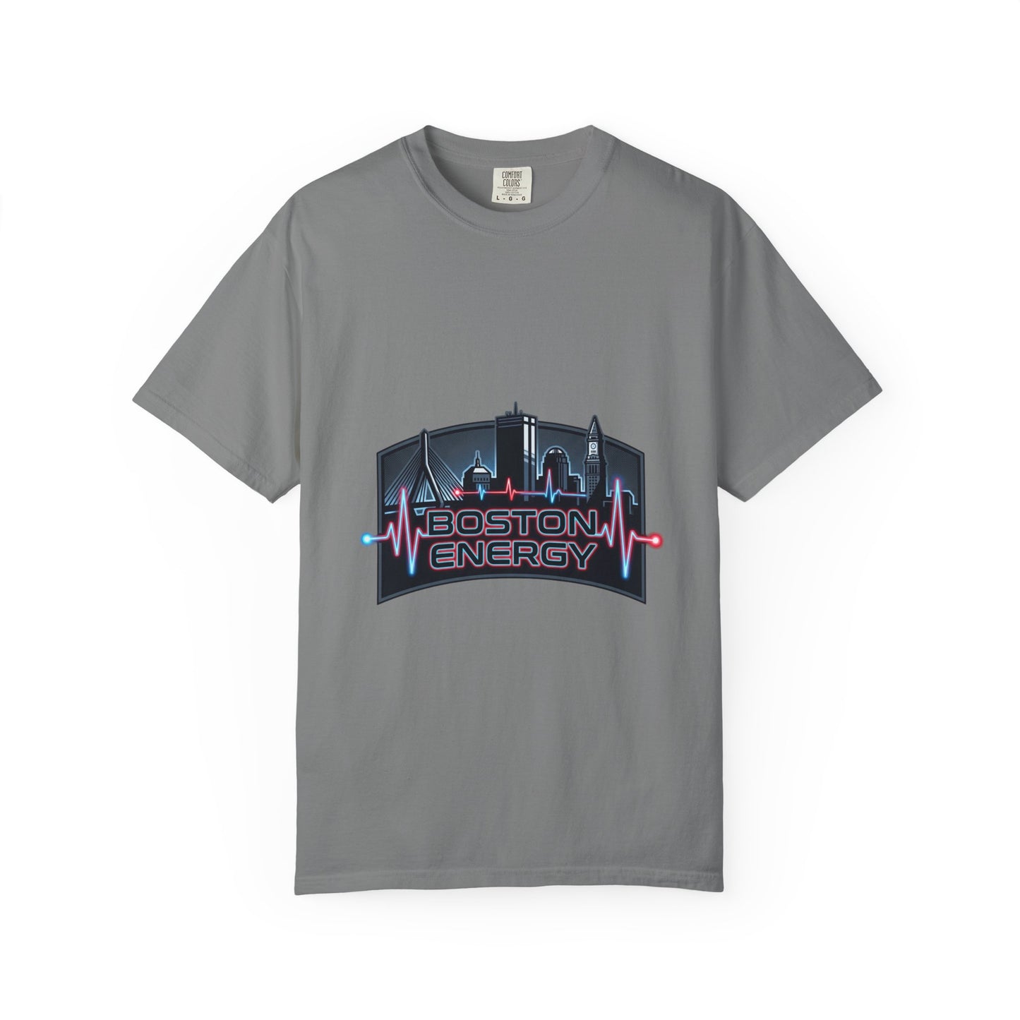 Boston Energy T-Shirt — City Skyline Neon Tee