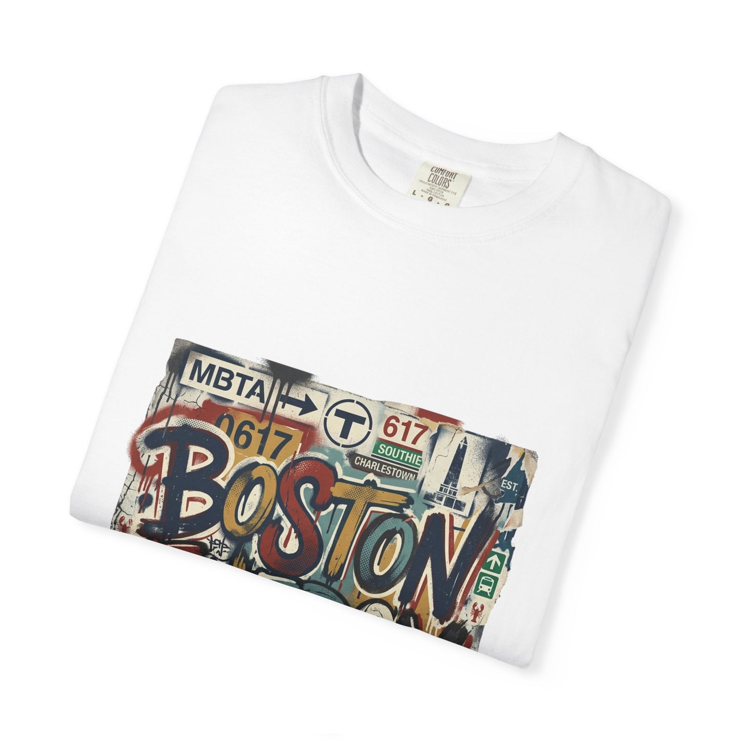 Boston Energy T-Shirt — Graffiti Cityscape Tee