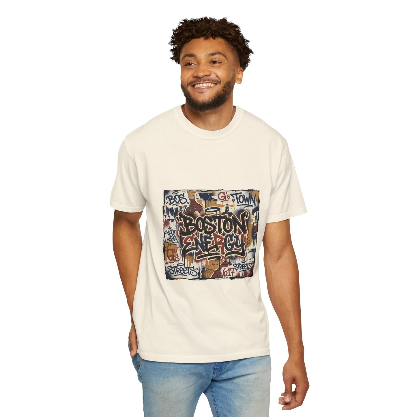 Boston Graffiti Tee — Urban Street Art T‑Shirt