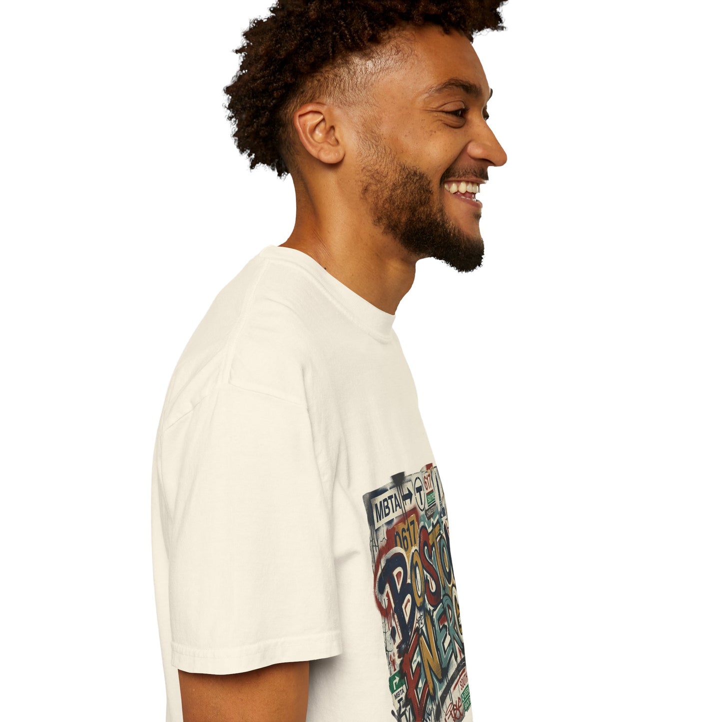 Boston Energy T-Shirt — Graffiti Cityscape Tee