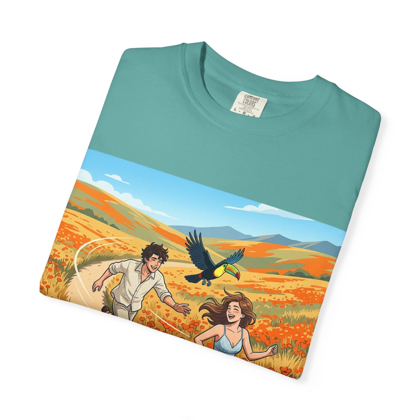 Spring of Us T-Shirt — Romantic Field Illustration Tee