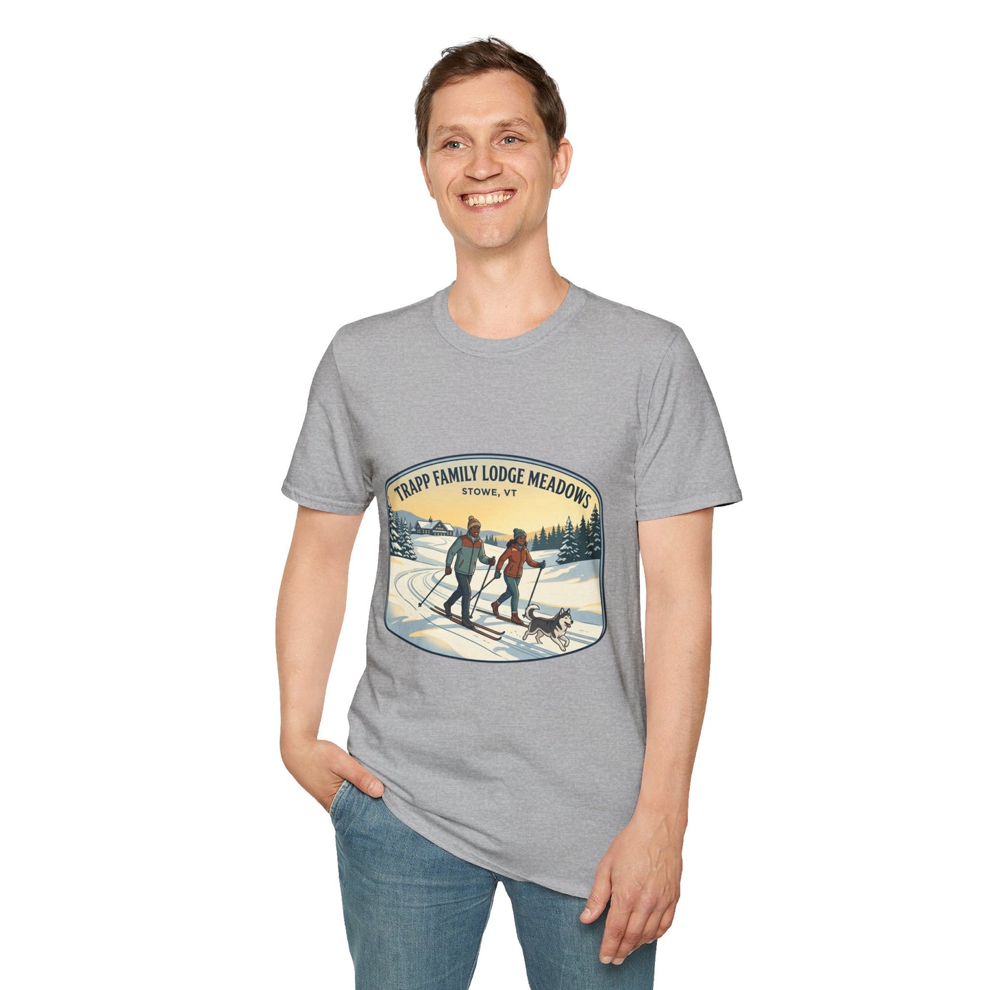 Trapp Family Lodge Meadows Skiing T-Shirt