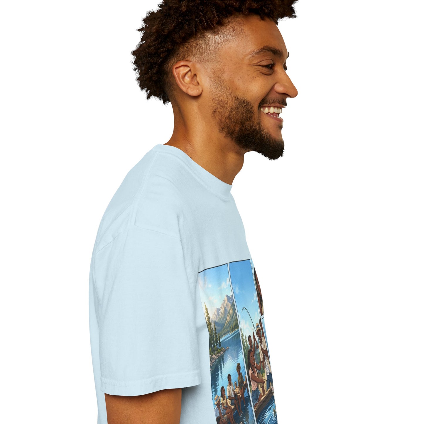 ake Tahoe Fishing Moments T-Shirt — Retro Outdoors Fishing Graphic Tee