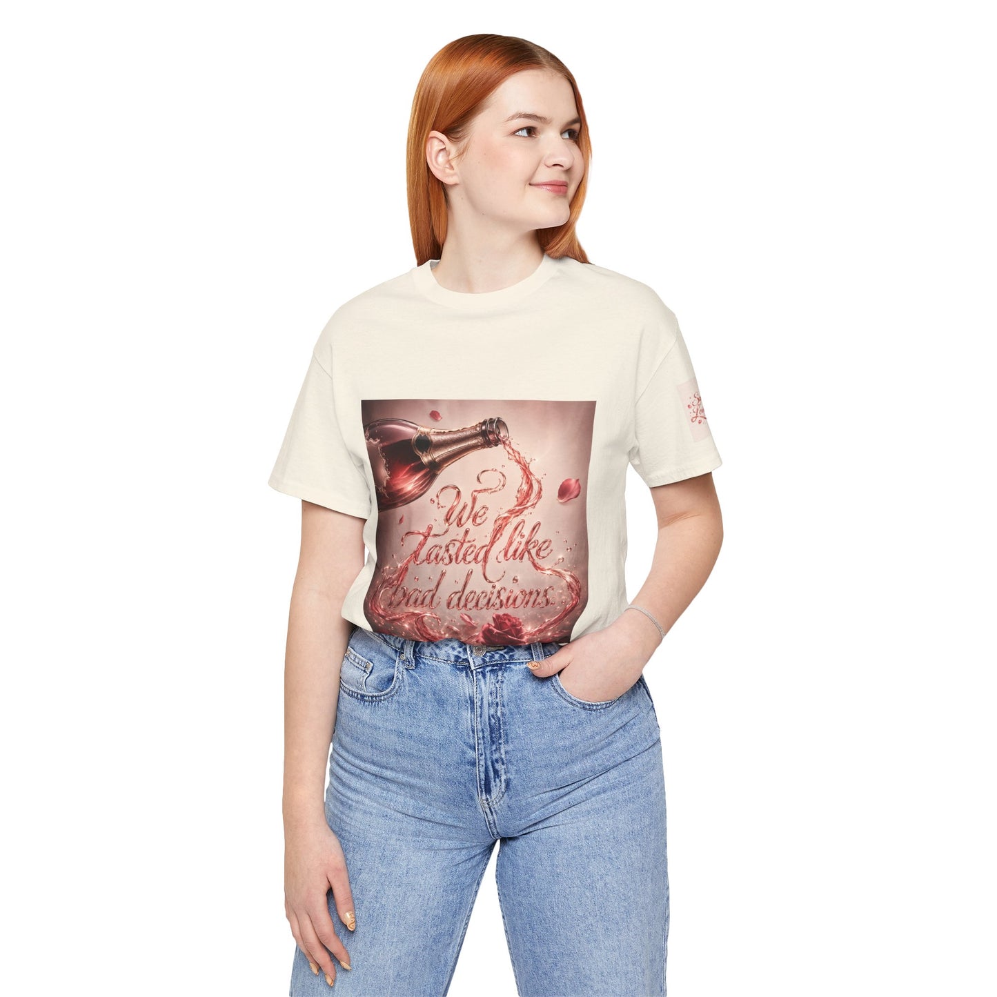 We Tasted Like Bad Decisions T shirt - Pink Champagne Pleasure Graphic Tee