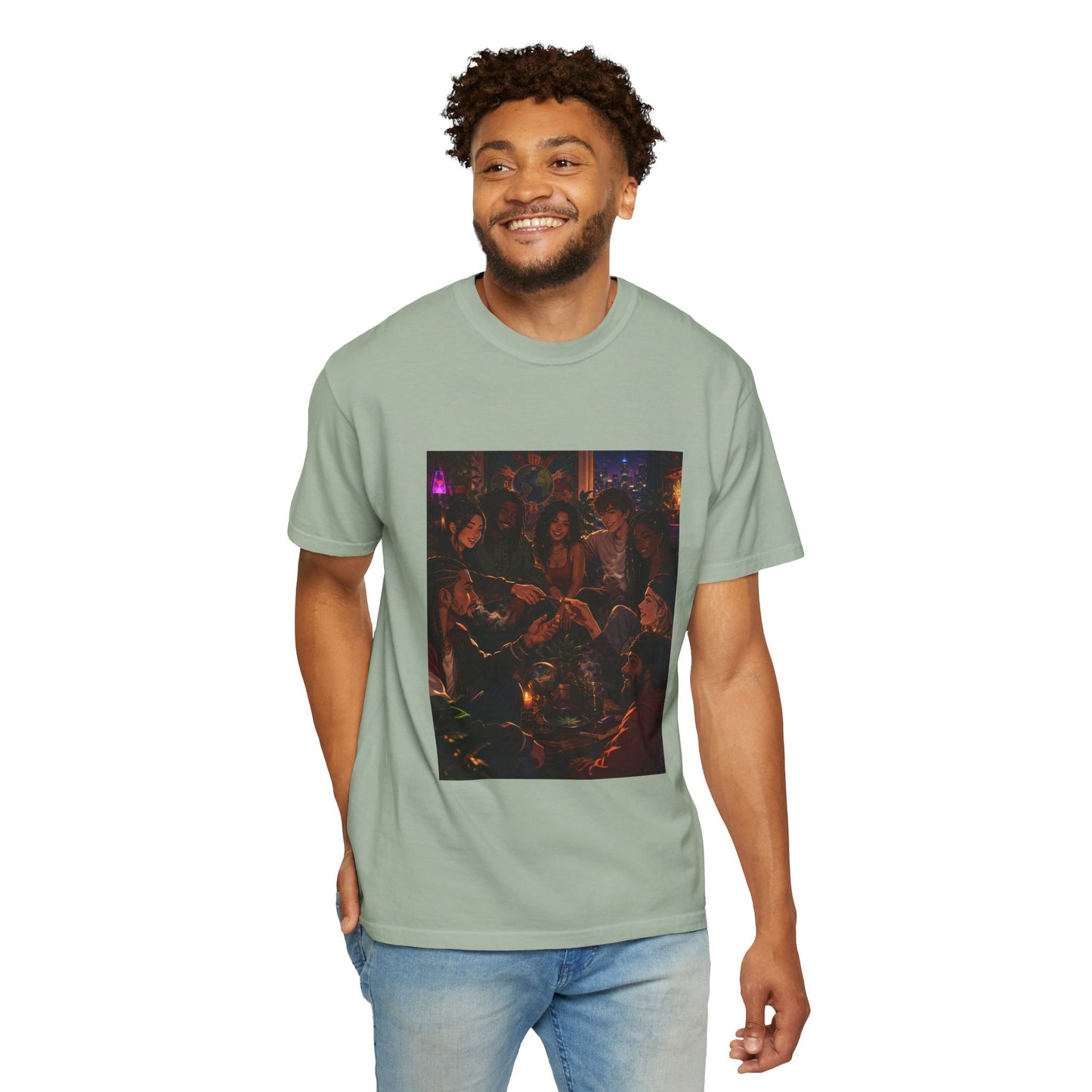 OUR MEMORIES - Vintage Night Party Scene T-Shirt