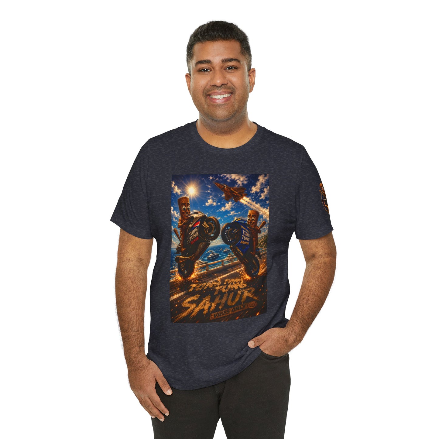 Motorcycle Stunt Tee — Sahara Riders Graphic T-Shirt