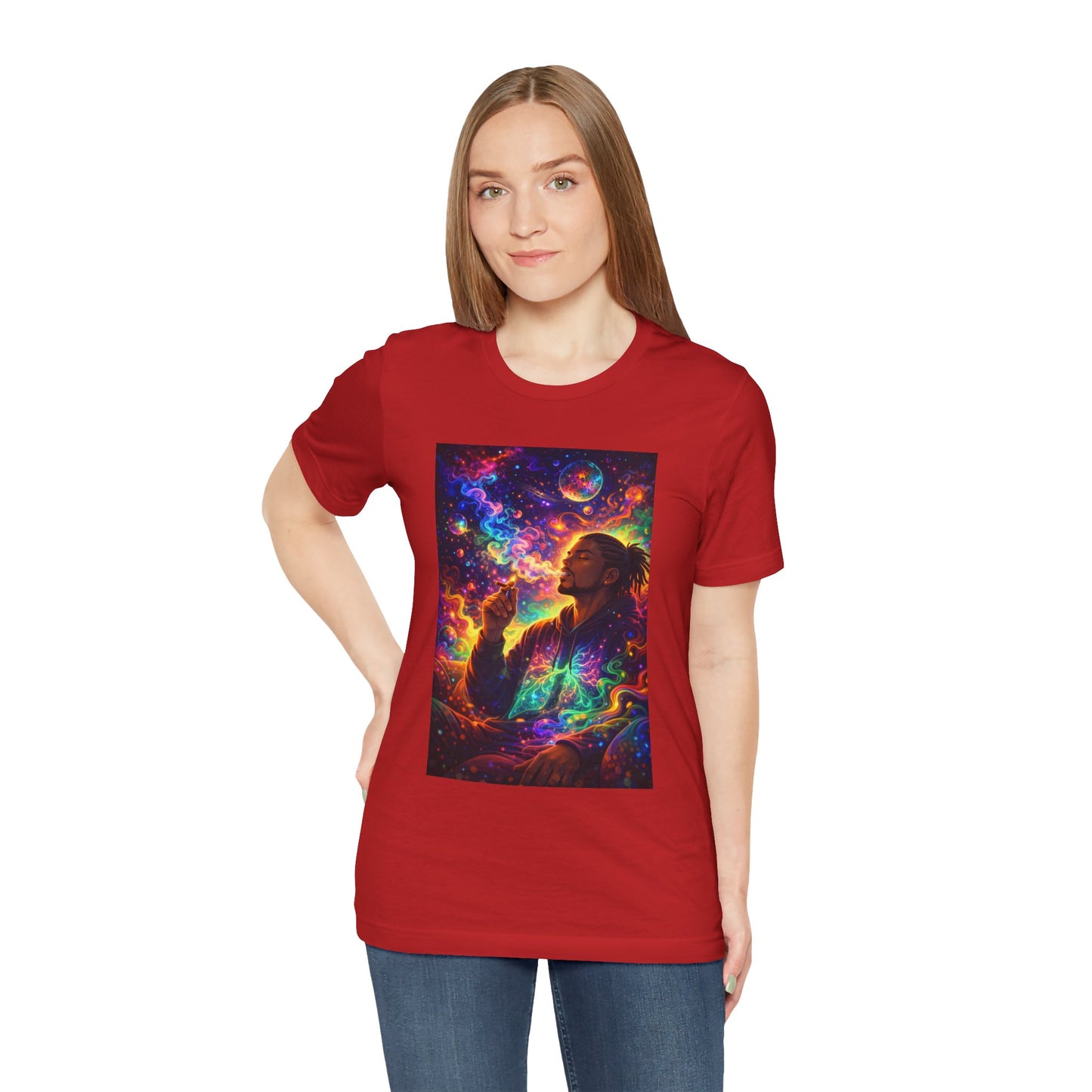 Psychedelic Session T-Shirt — Cosmic Portrait Graphic Tee