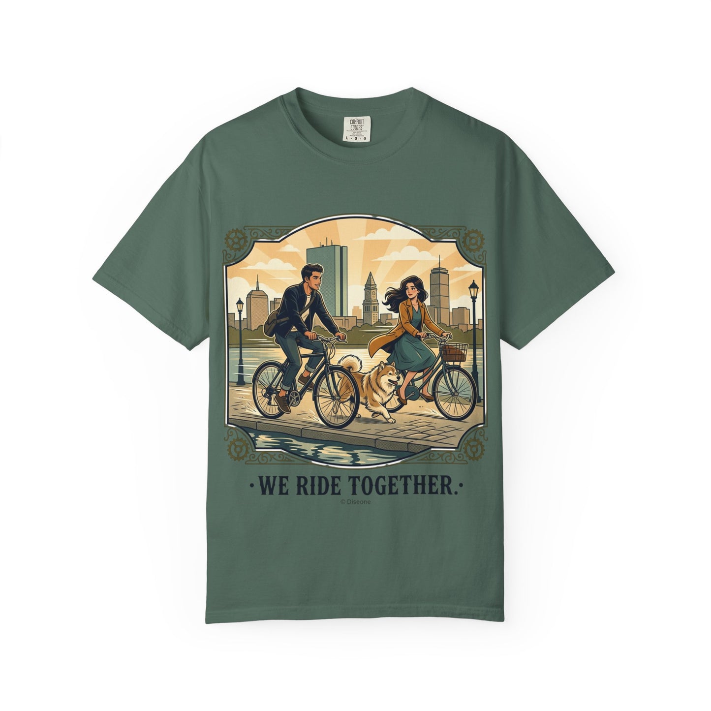 We Ride Together Bicycle Couple T-Shirt