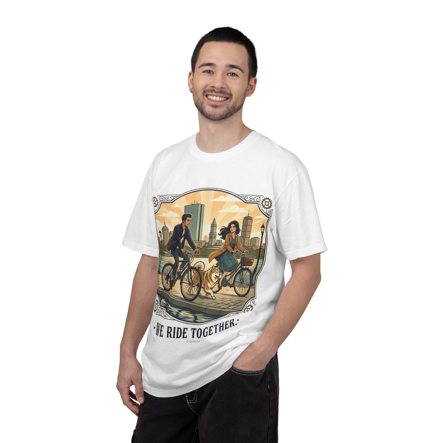 We Ride Together Bicycle Couple T-Shirt