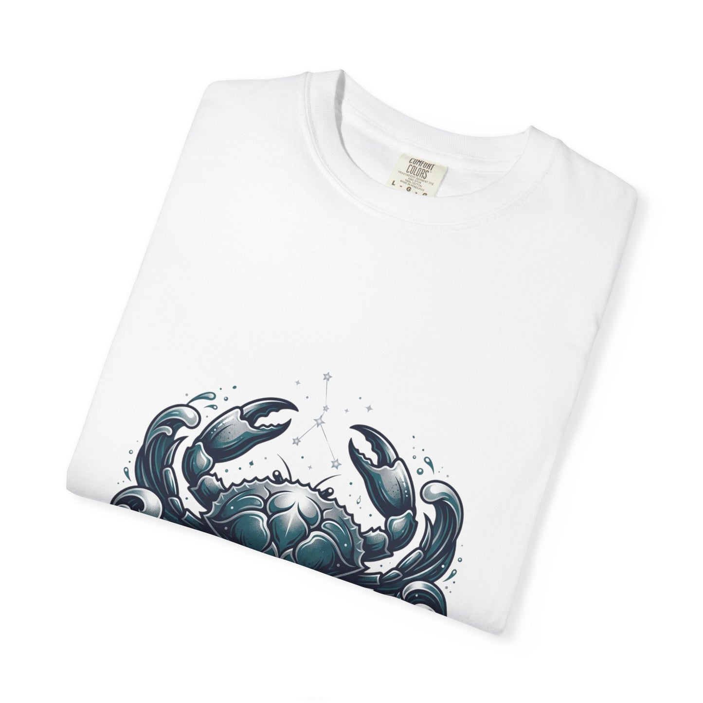 Cancer Zodiac T-Shirt — Stylized Crab Astrological Tee