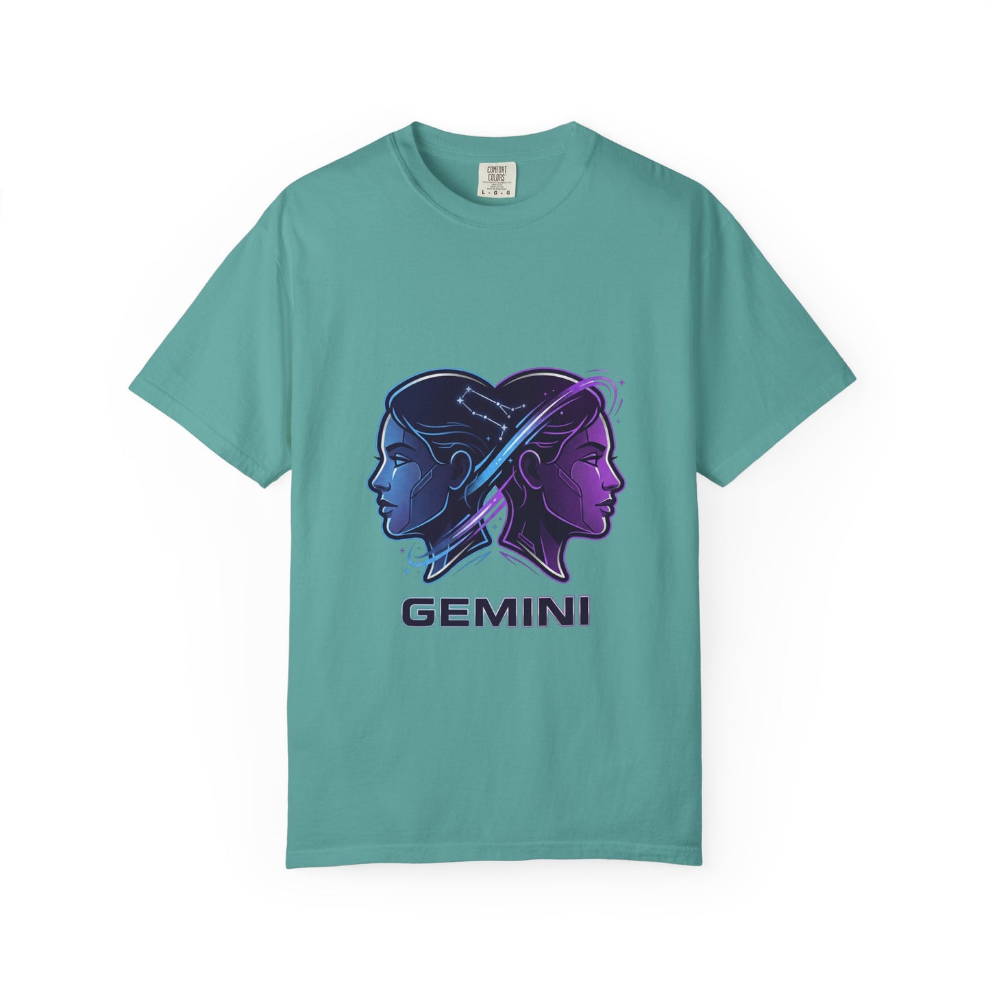 Gemini Zodiac T‑Shirt — Dual Faces Astrology Tee