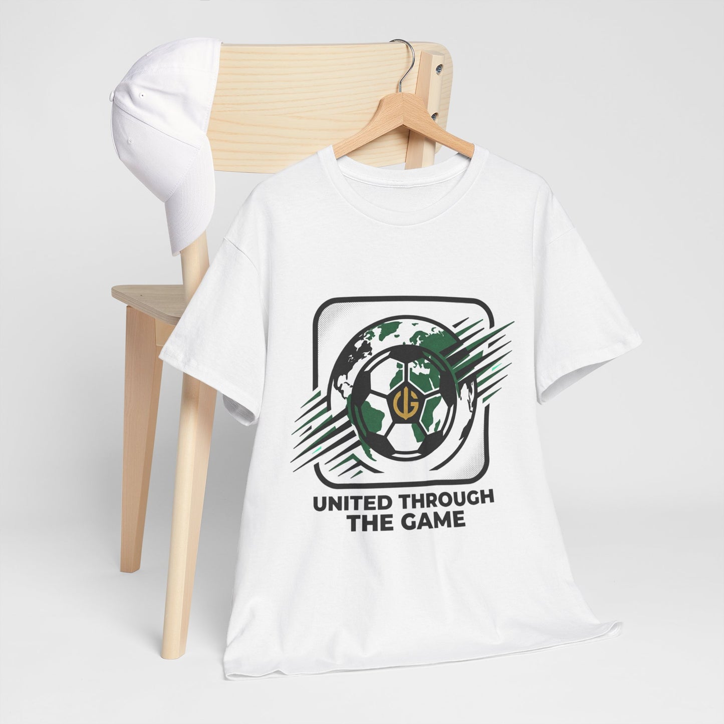 Soccer T-Shirt — "United Through the Game" Graphic Tee