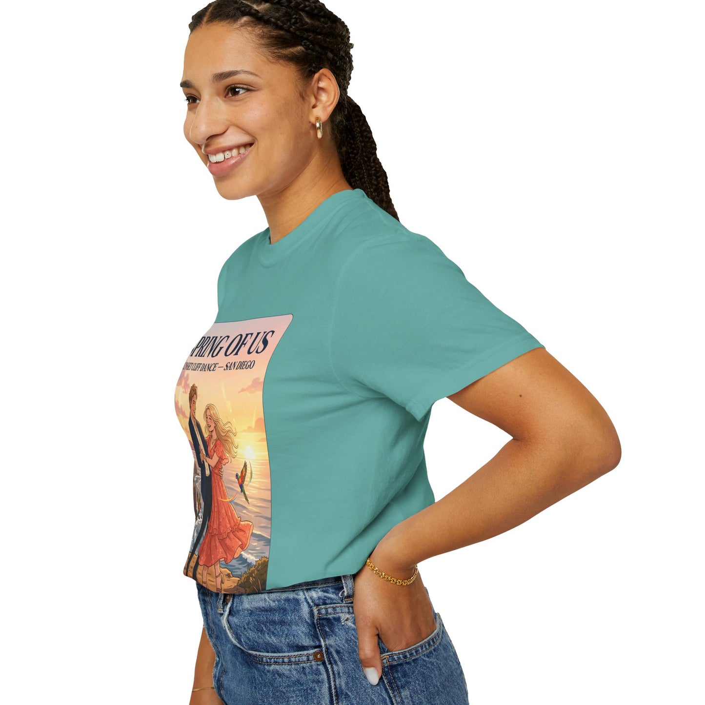 Spring of Us T‑Shirt — Sunset Cliff Dance San Diego Vintage Romance Tee