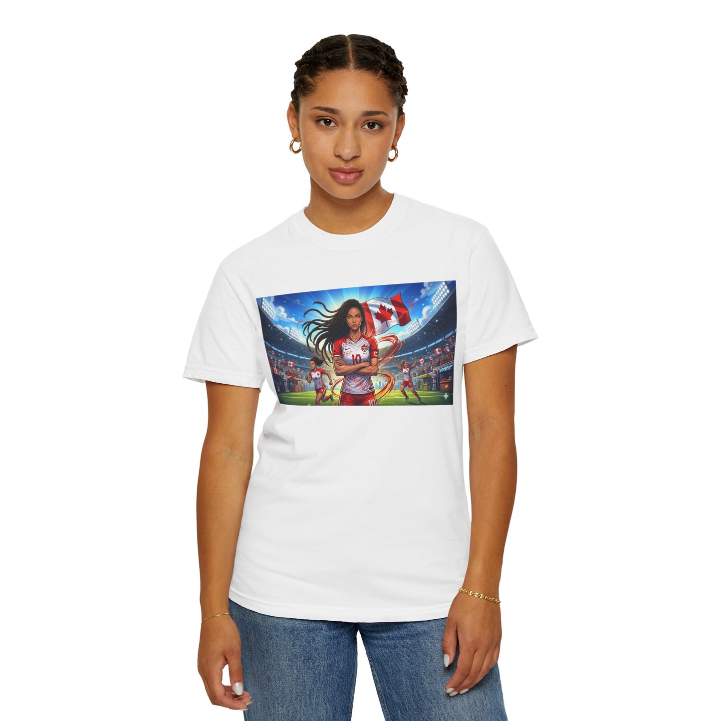 Soccer Star Canada T-Shirt — Women’s Team Jersey Graphic