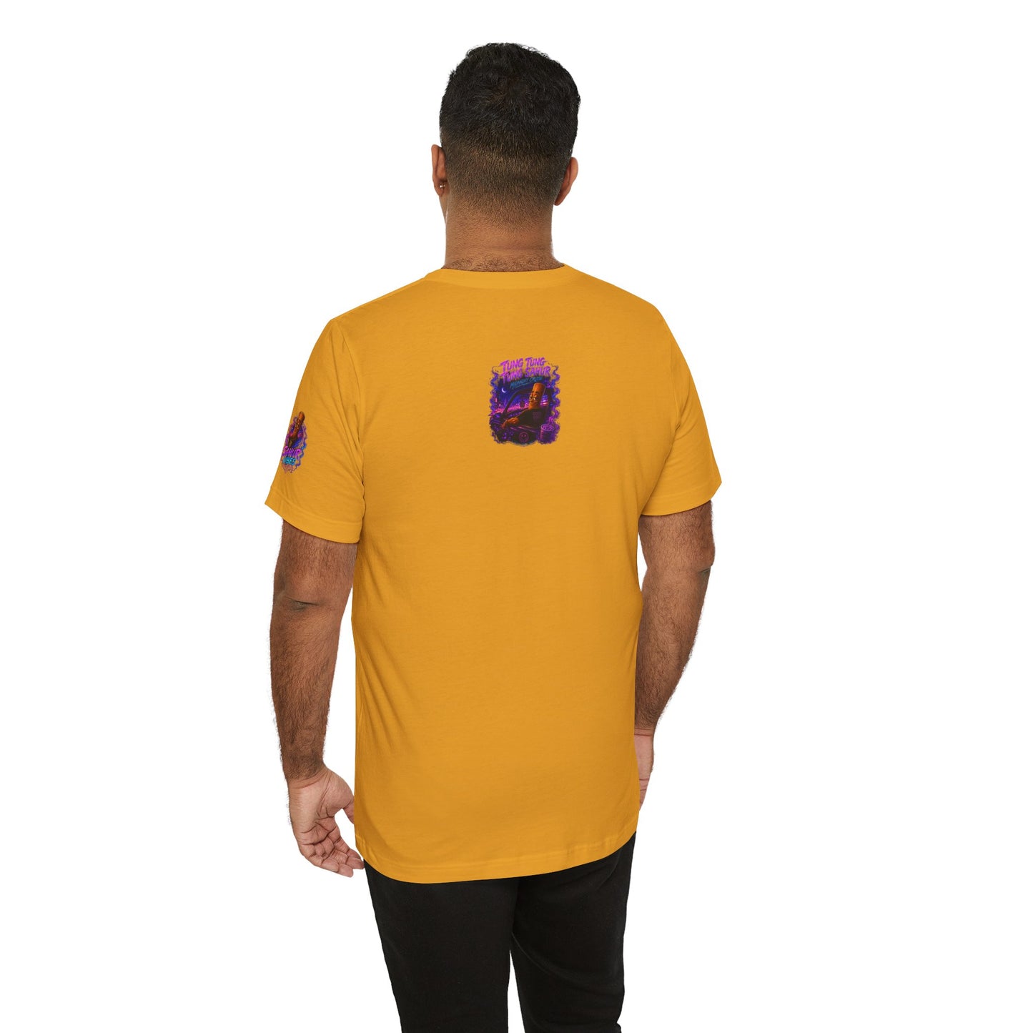 Tung Tung Tung Sahur Who Ride Like Us T-Shirt — Night Cruise Vaporwave Graphic Tee