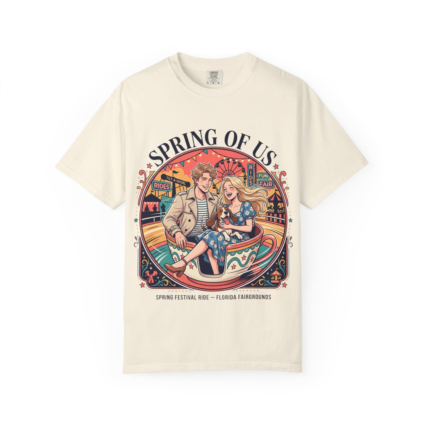 Spring of Us T-Shirt — Retro Carnival Couple Tee (Spring Festival Concert)