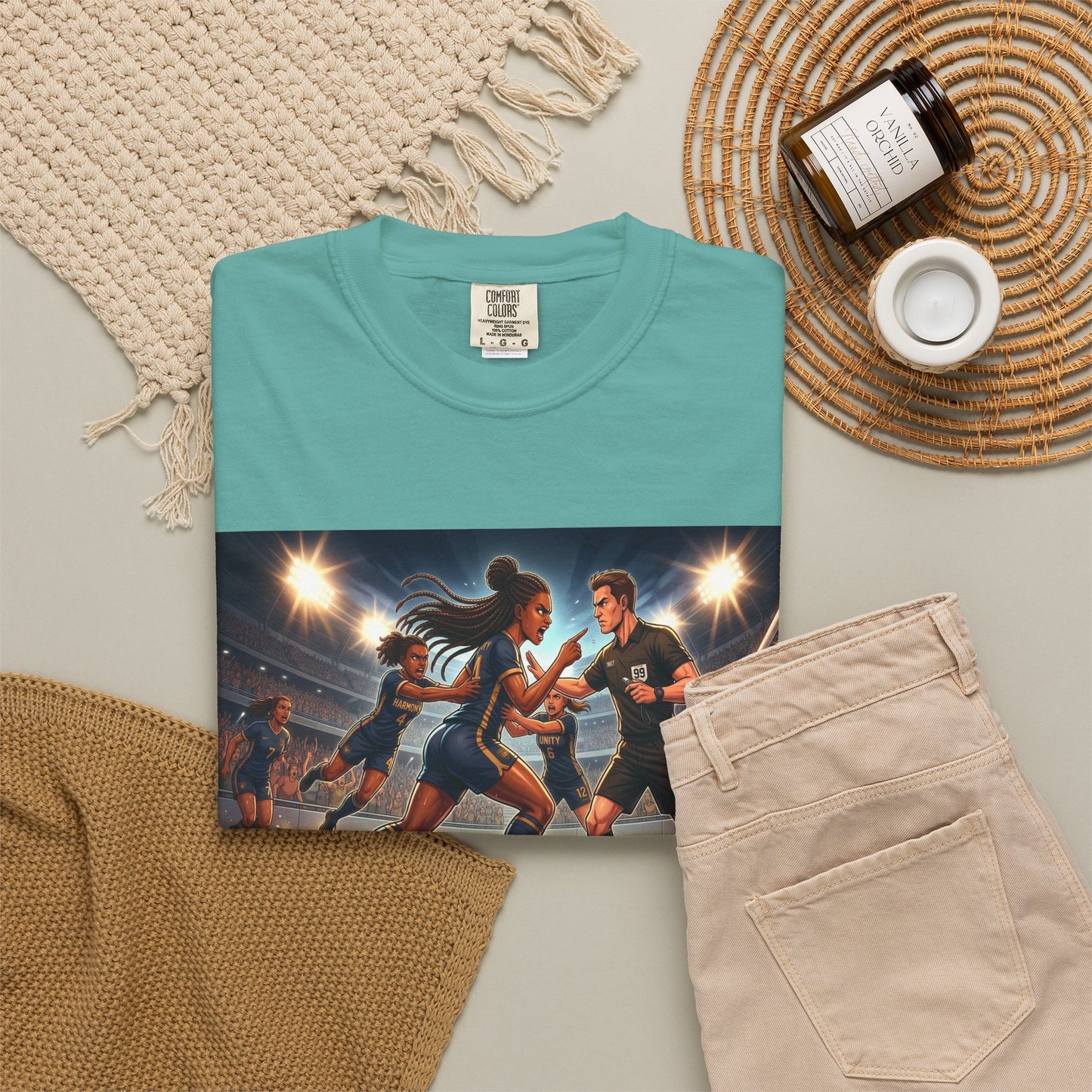 Soccer Arguing With Referee T-Shirt — Vintage Stadium Action Graphic Tee