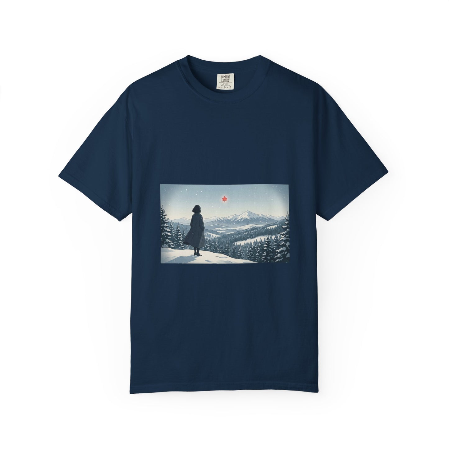 T-Shirt — Wanderer in Snowy Mountains Graphic Tee