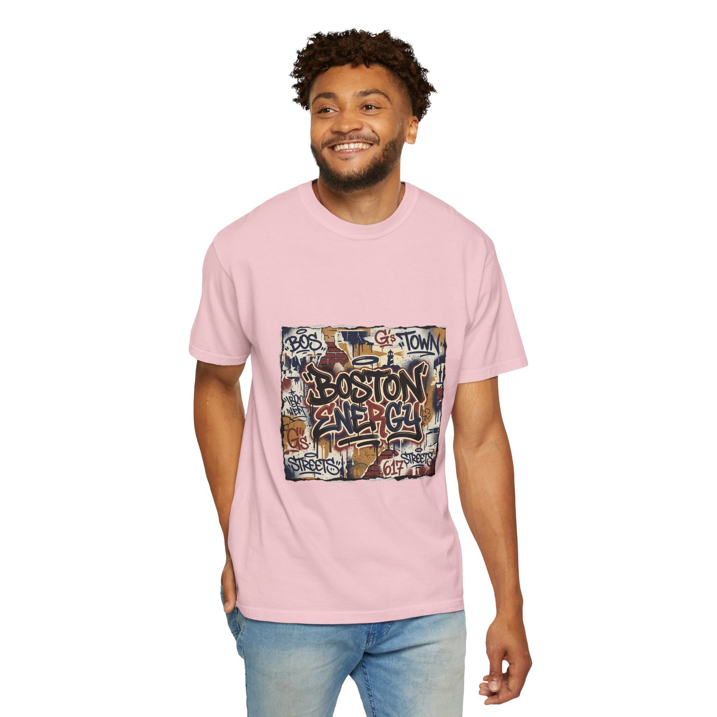 Boston Graffiti Tee — Urban Street Art T‑Shirt