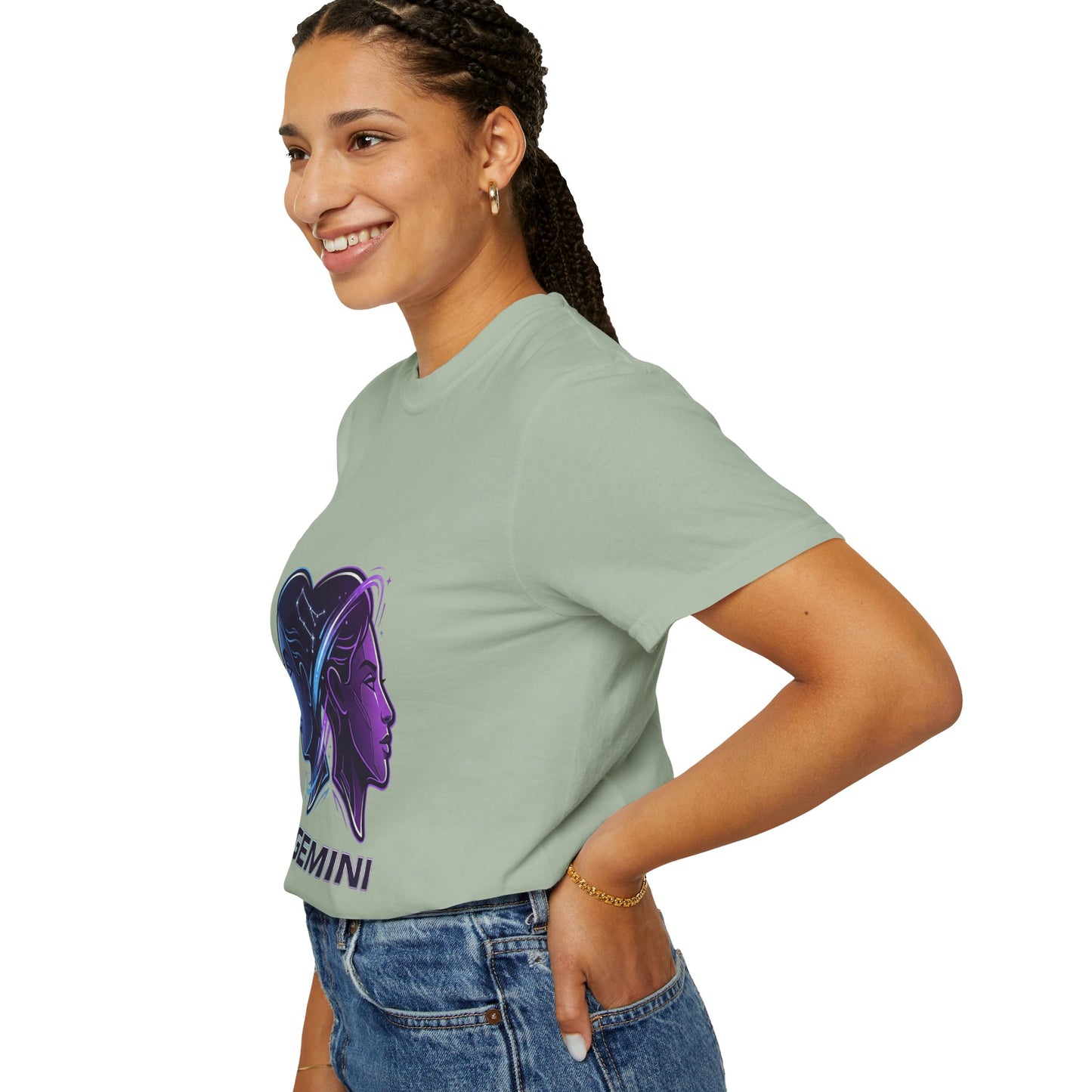 Gemini Zodiac T‑Shirt — Dual Faces Astrology Tee