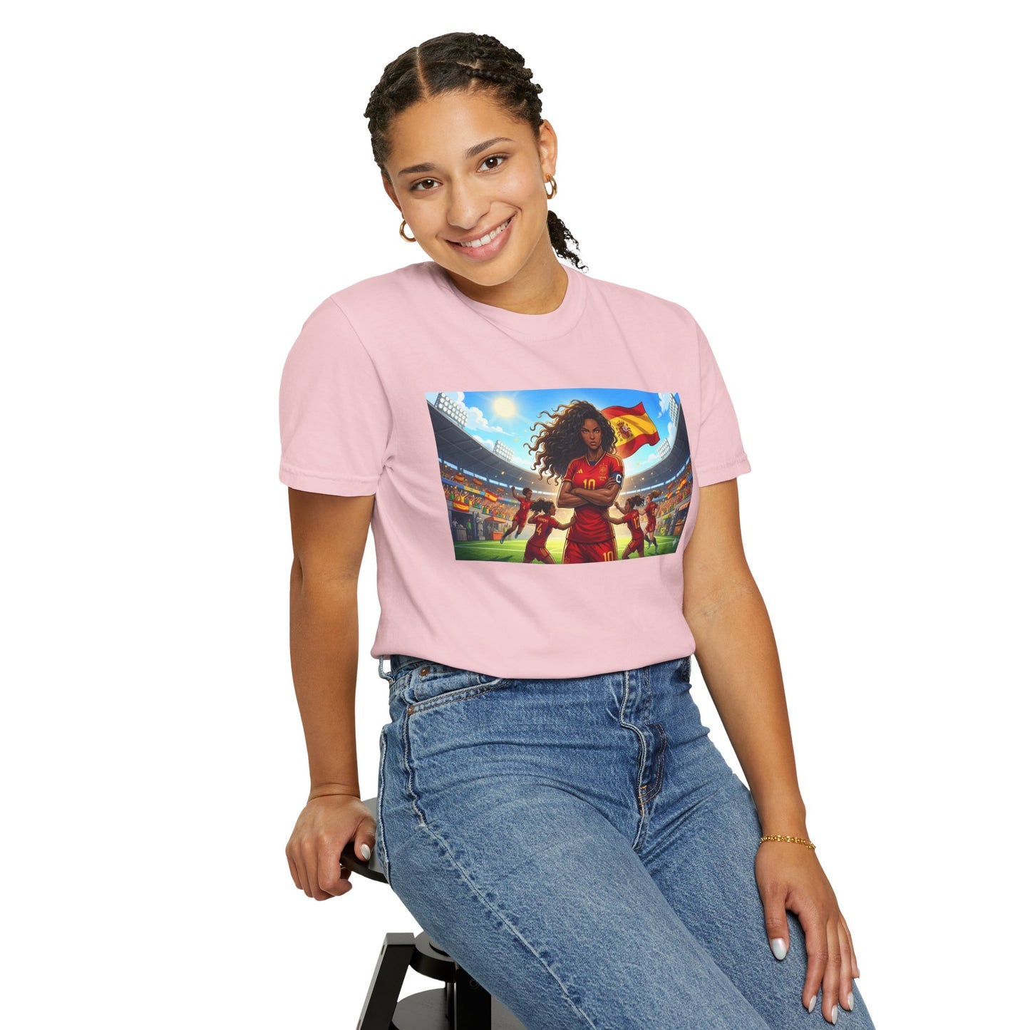 Spain – Female Soccer Champion - Stadium Graphic T-Shirt